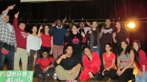 RAPP Peer Leaders & Men of Strength (MOST) Club members after performing "The Gender Prayer (Why We Rise)"