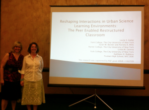 Ms. Kathy Robbins presents an academic research paper at the NARST Conference in Puerto Rico in April.