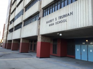 The view of the new paint job near the second-floor main entry.