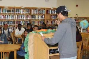 The Truman library played host to a poetry reading event to close out National Poetry Month on Wednesday.