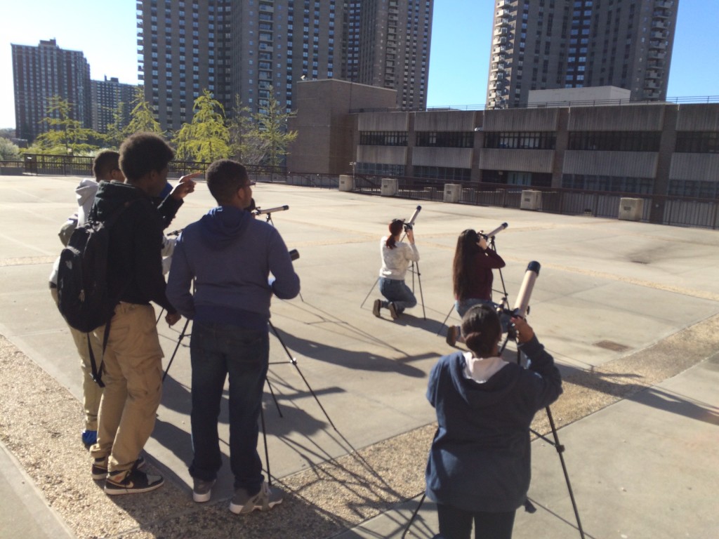 Students will install solar filters that will allow them to study the sun in real time.