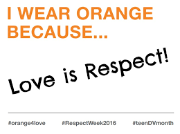 I wear orange because...