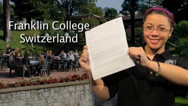 Sandoval Accepted to Franklin College in Switzerland